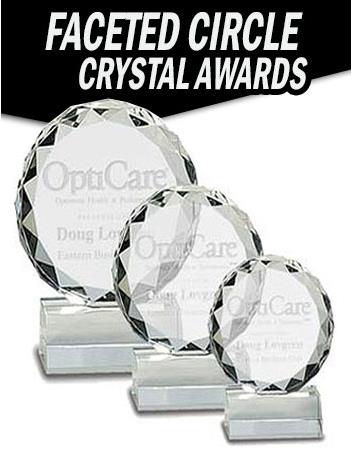 Crystal: 3" Round Facet Cut on Clear base 2