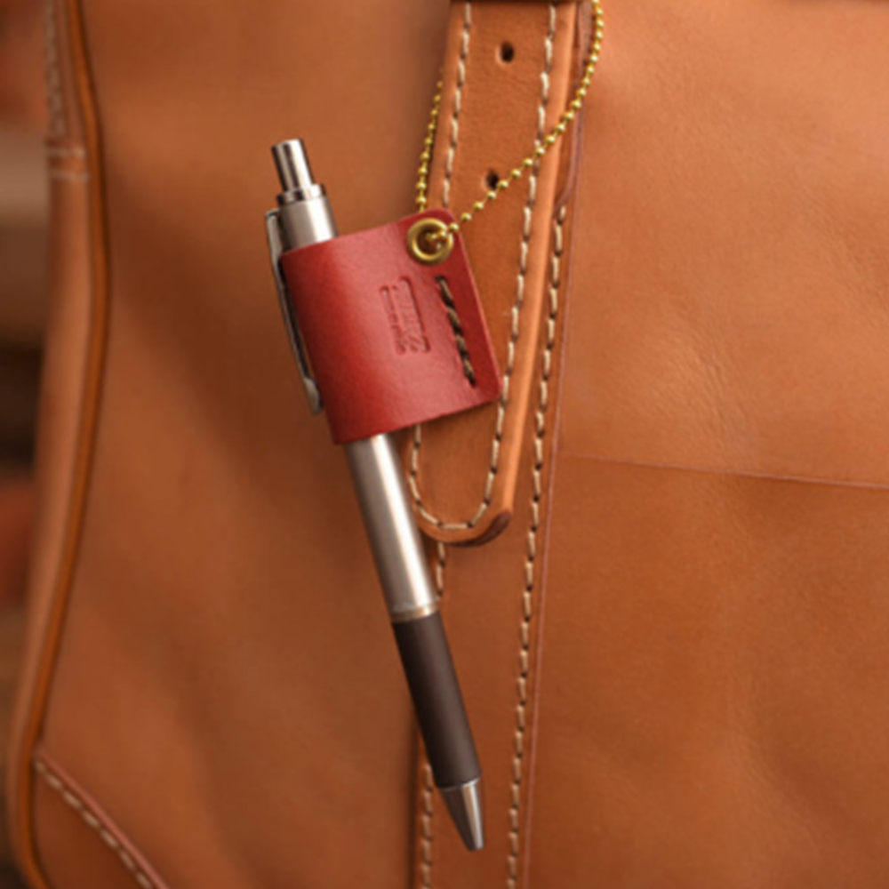 Leather Pen Holder With Lanyard 2