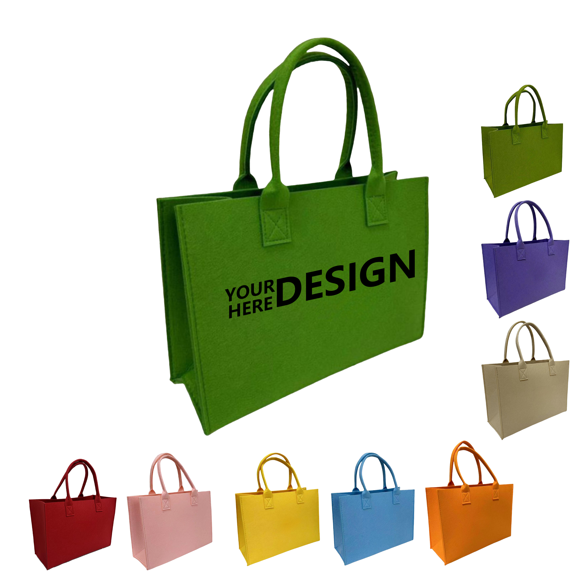 Large Capacity Felt Shopping Tote 3