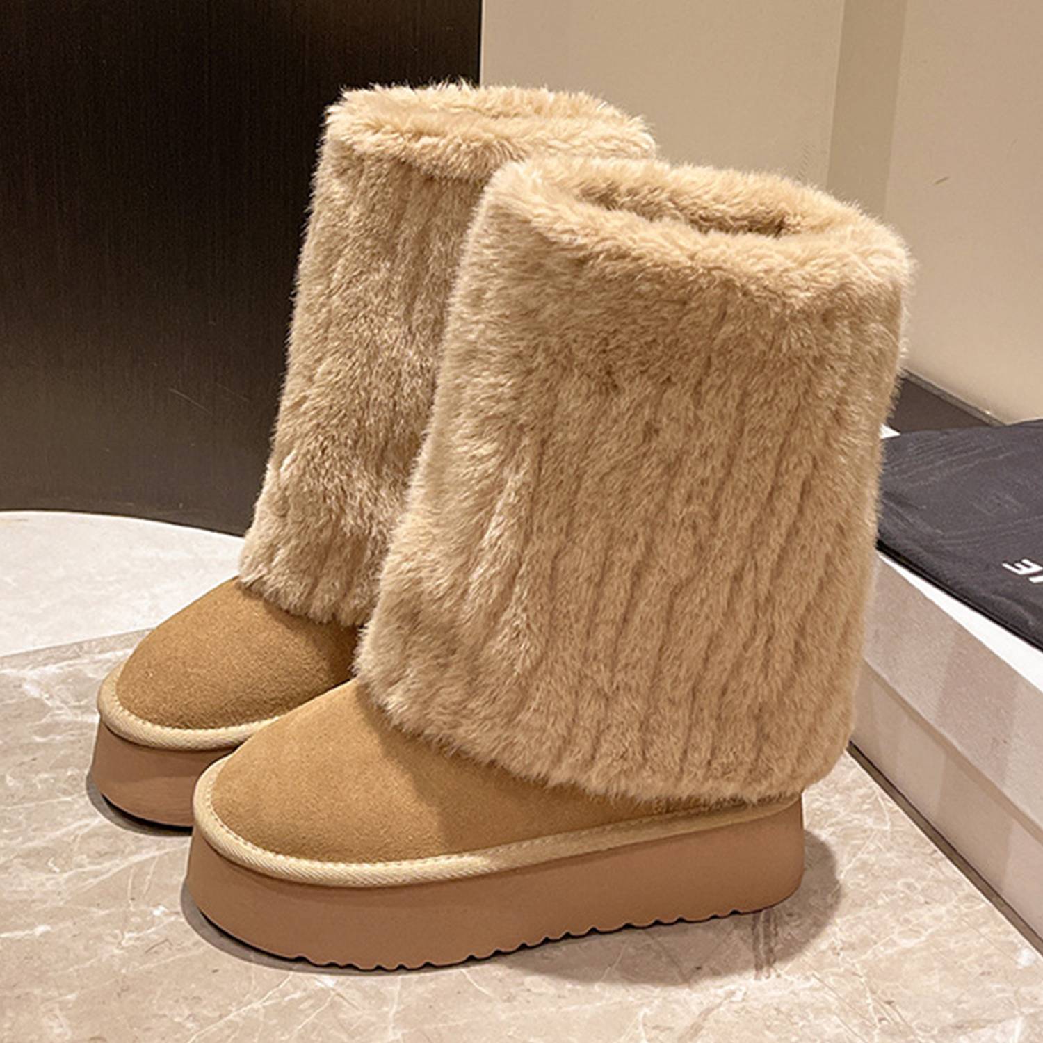 Women's Fuzzy Fleece Boots 3