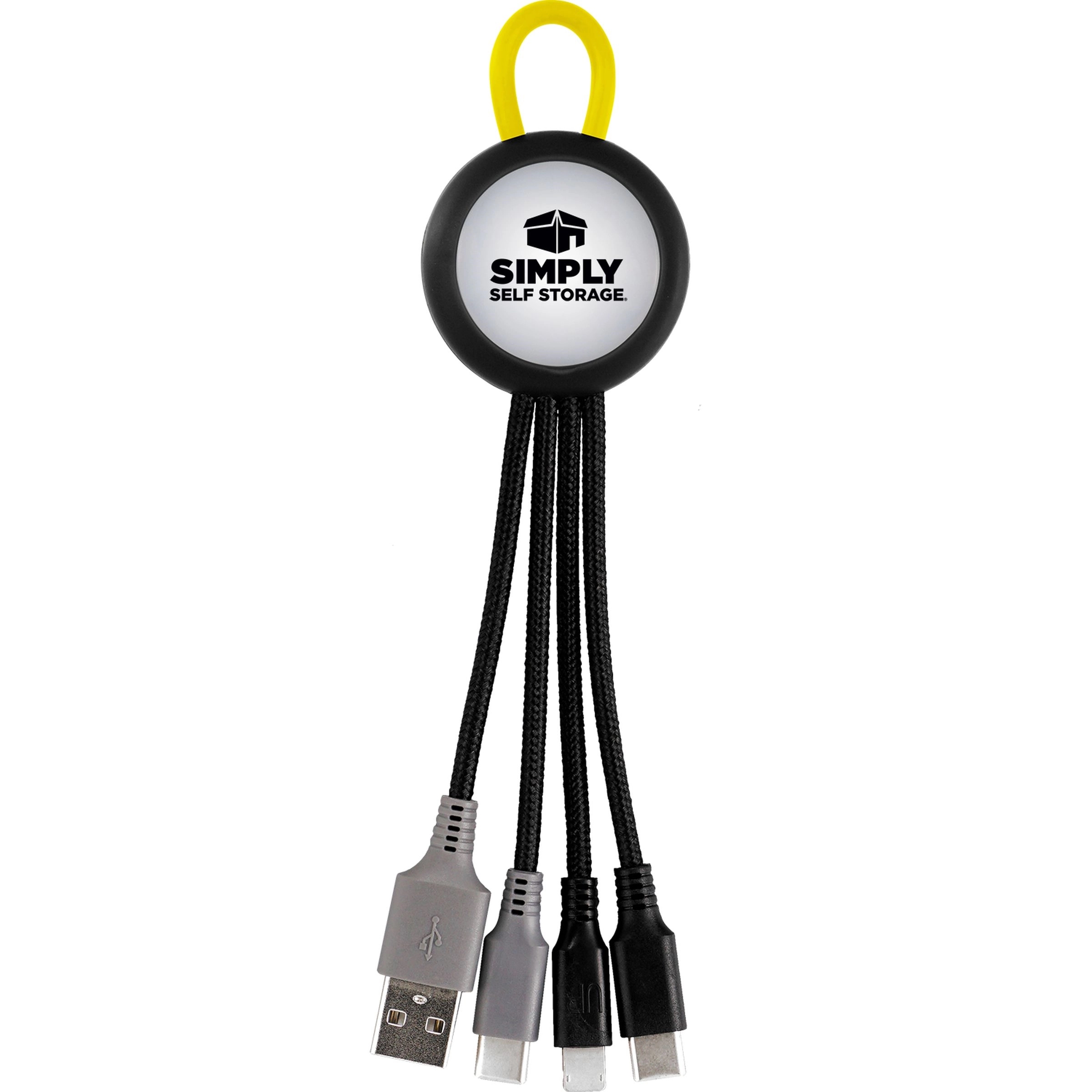 Clearview Light Up Loop Dual Input 3-in-1 Charging Cable 17