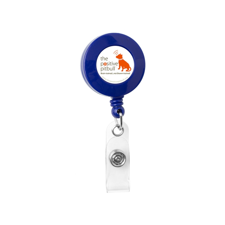 "Bellefontaine VL" 30" Cord Round Retractable Badge Reel and Badge Holder with Rotating Alligator Cl 29