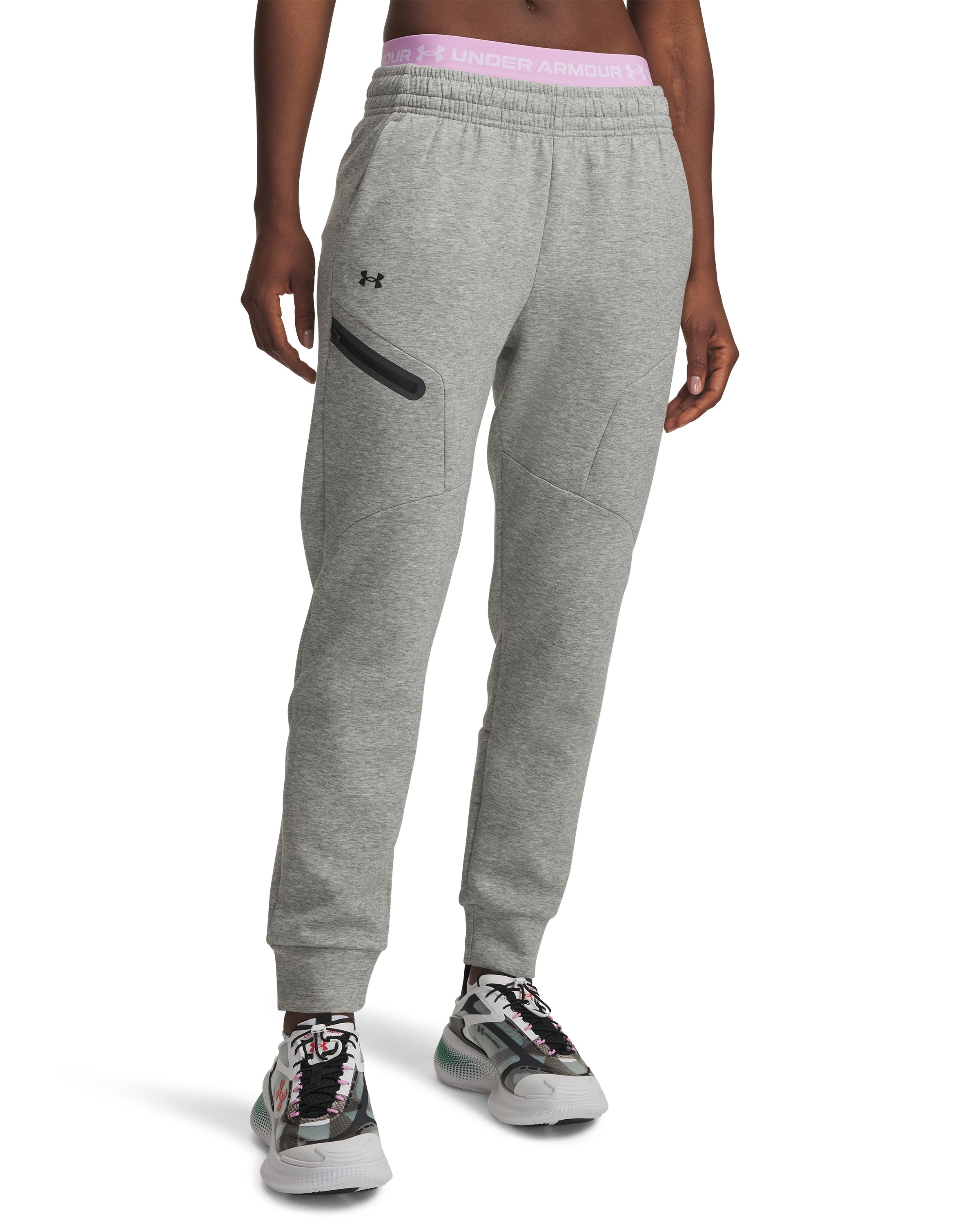 UA Unstoppable Fleece Women's Joggers 9