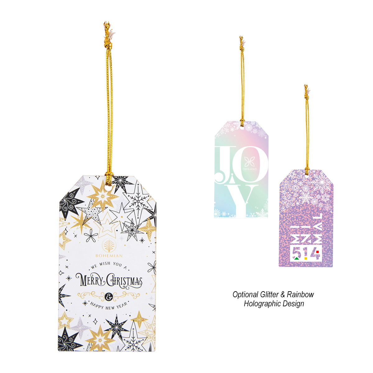 Wood Ornament - Gift Tag 4