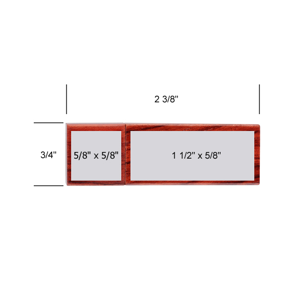 Elburn Mahogany USB Flash Drive 3