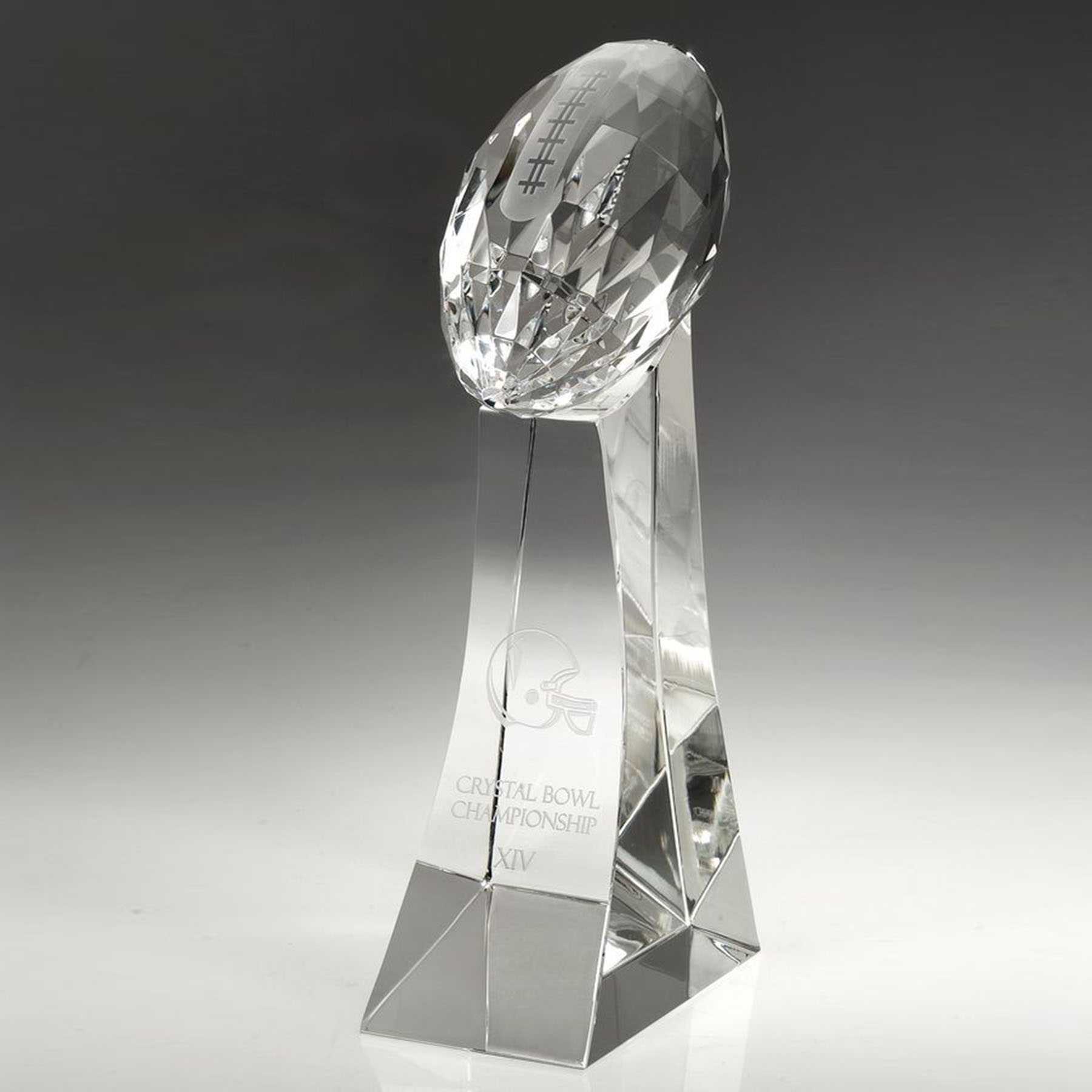 11" Crystal Award - Football Trophy 1
