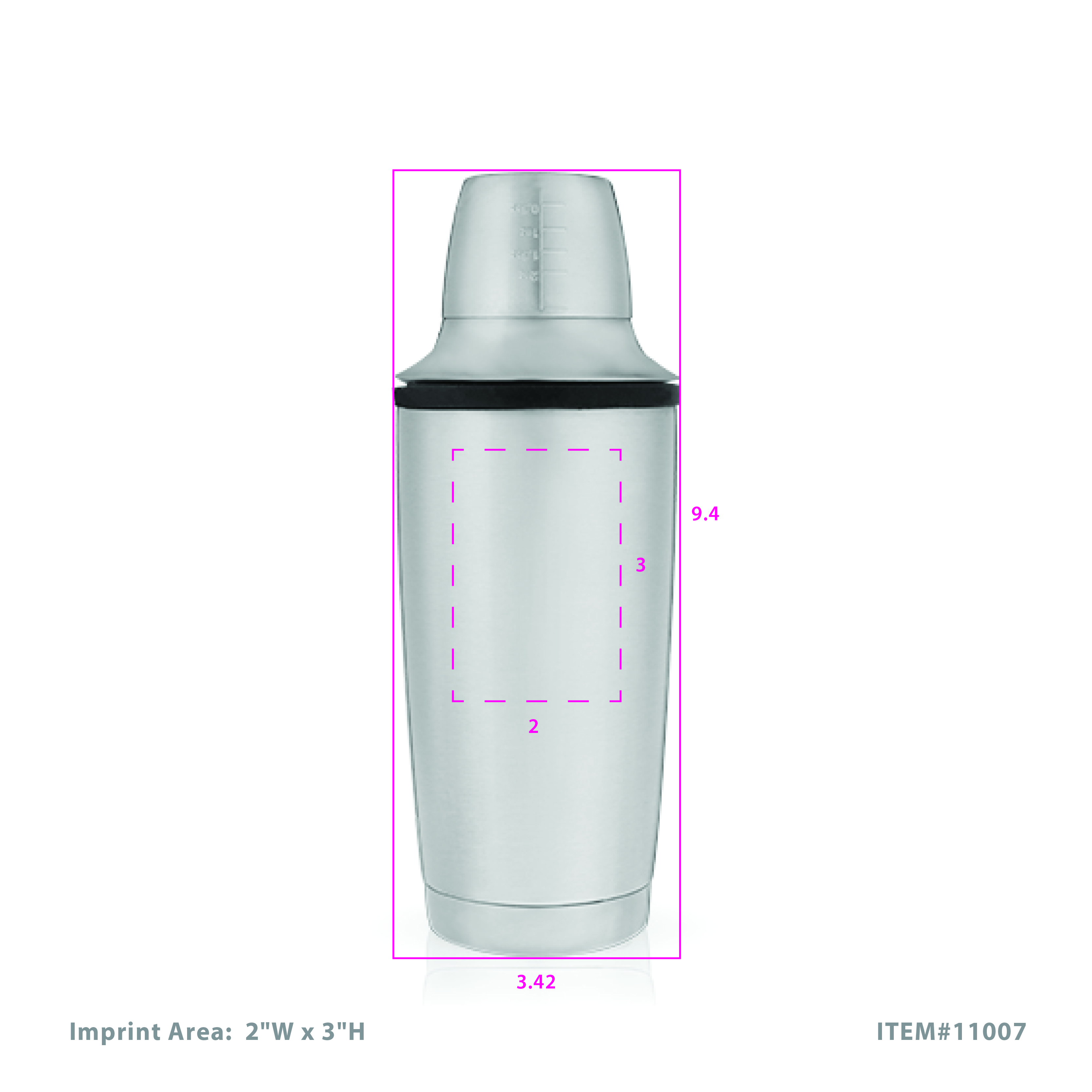 Viski® Alchemi Vacuum Insulated Shaker 8