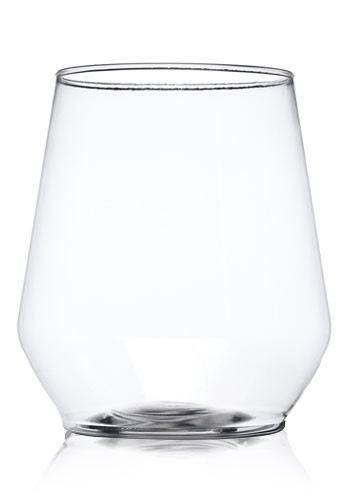 12 oz. Stemless Plastic Wine Glasses