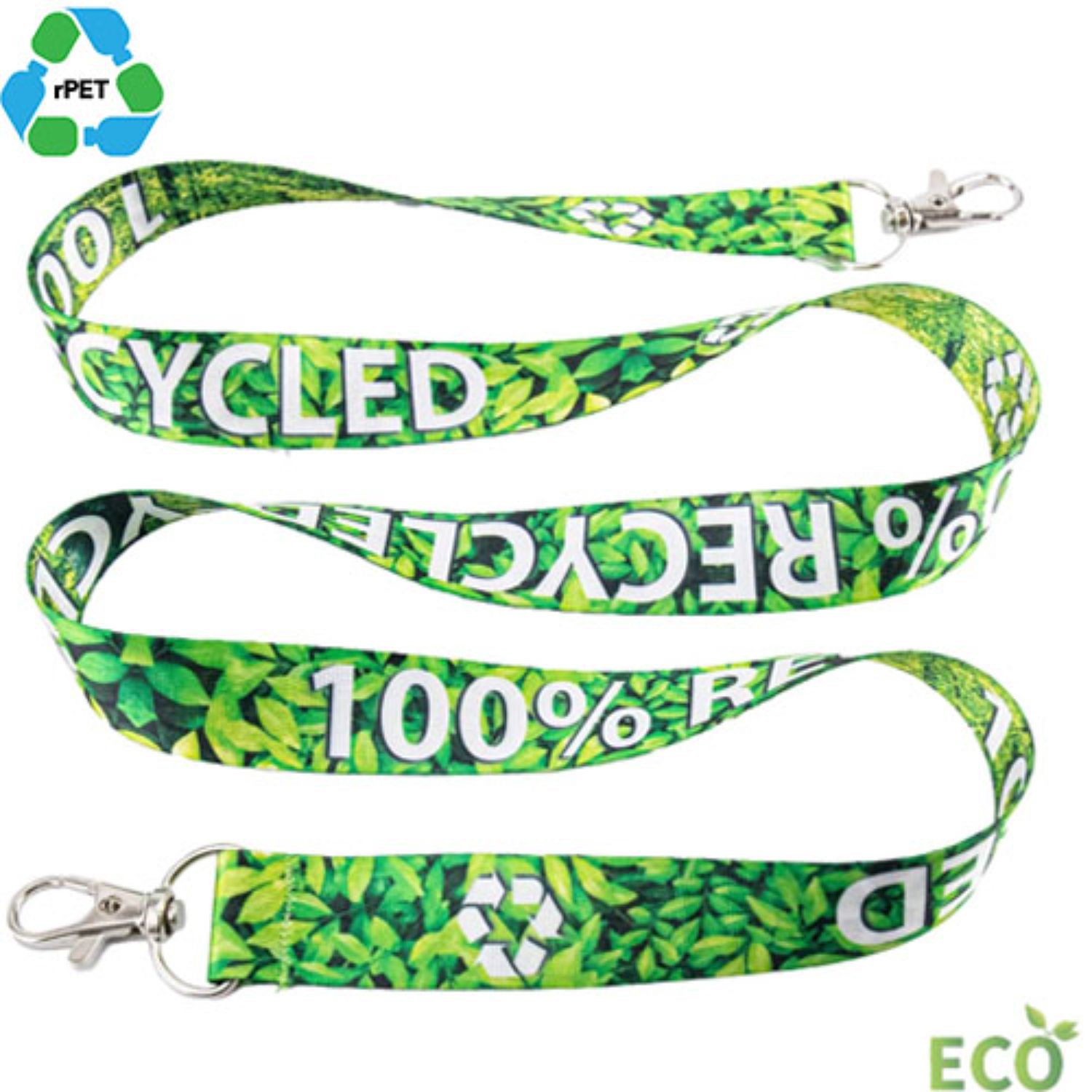 Eco-friendly Dye-Sublimated rPET Double Ended Lanyard 4