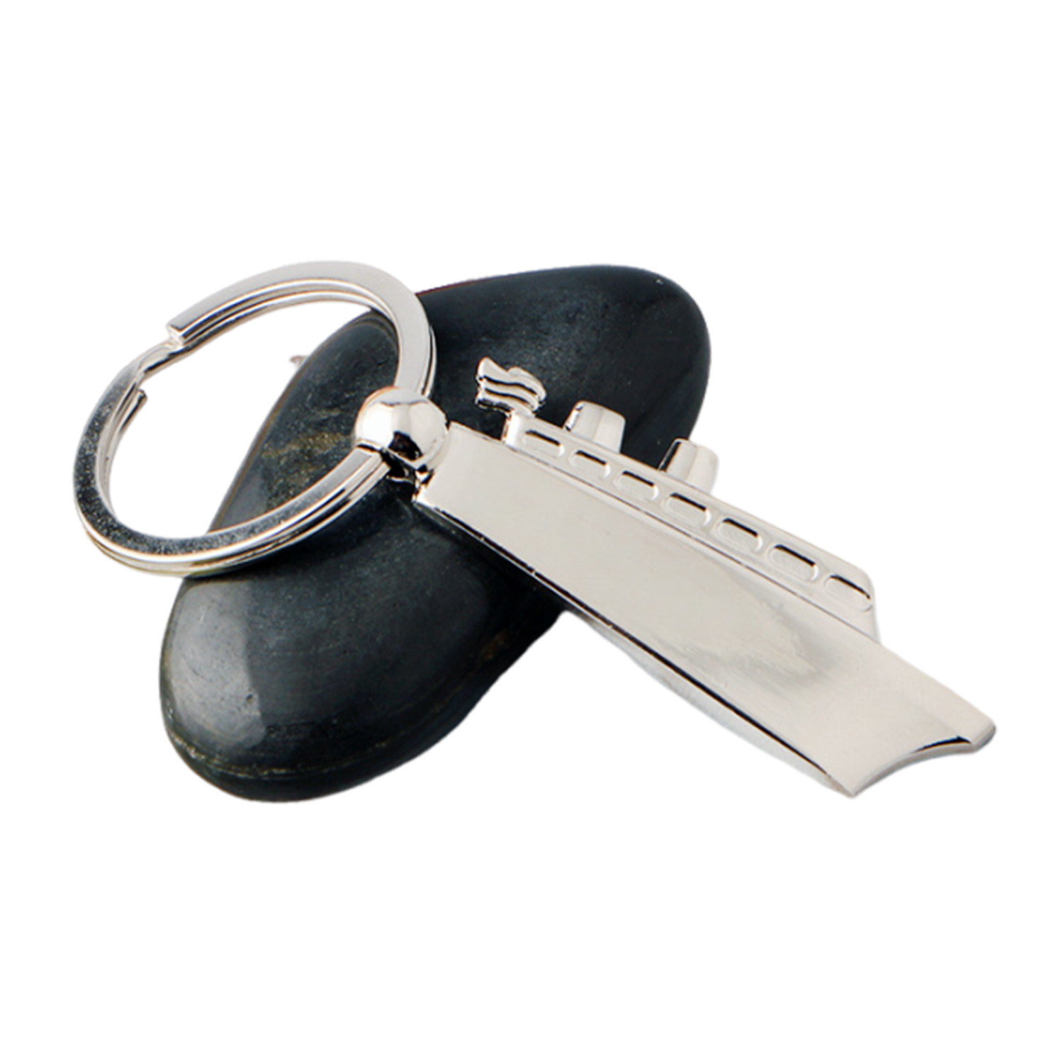 Ship Shape Metal Keychain 2