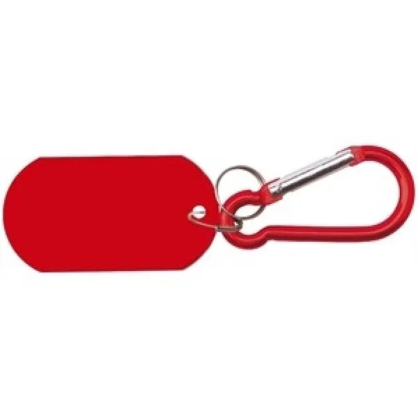 Aluminum Metallic Key Holder & Dog Tag w/Carabiner 4
