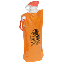 Flip Top Foldable Water Bottle with Carabiner 25