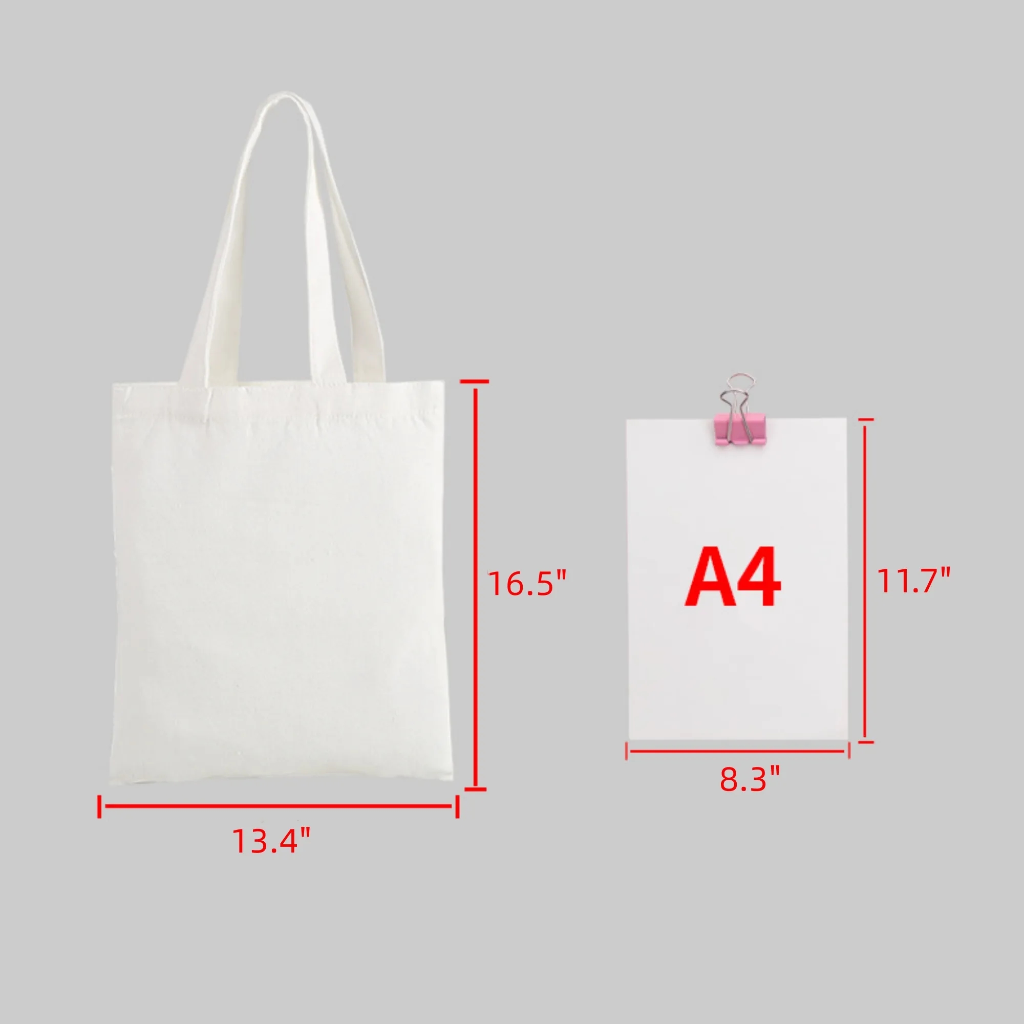 Full Color Cotton Canvas Tote Bag MOQ 50, custom tote bag with logo imprint 9