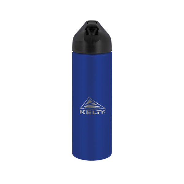 EasyFlow Recycled Aluminum Bottle w Straw Lid, custom water bottle with logo imprint 91