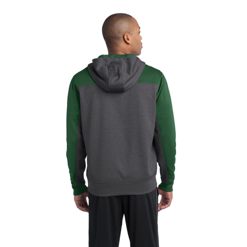 Sport-Tek Tech Fleece Colorblock 1/4-Zip Hooded Sweatshirt. 18
