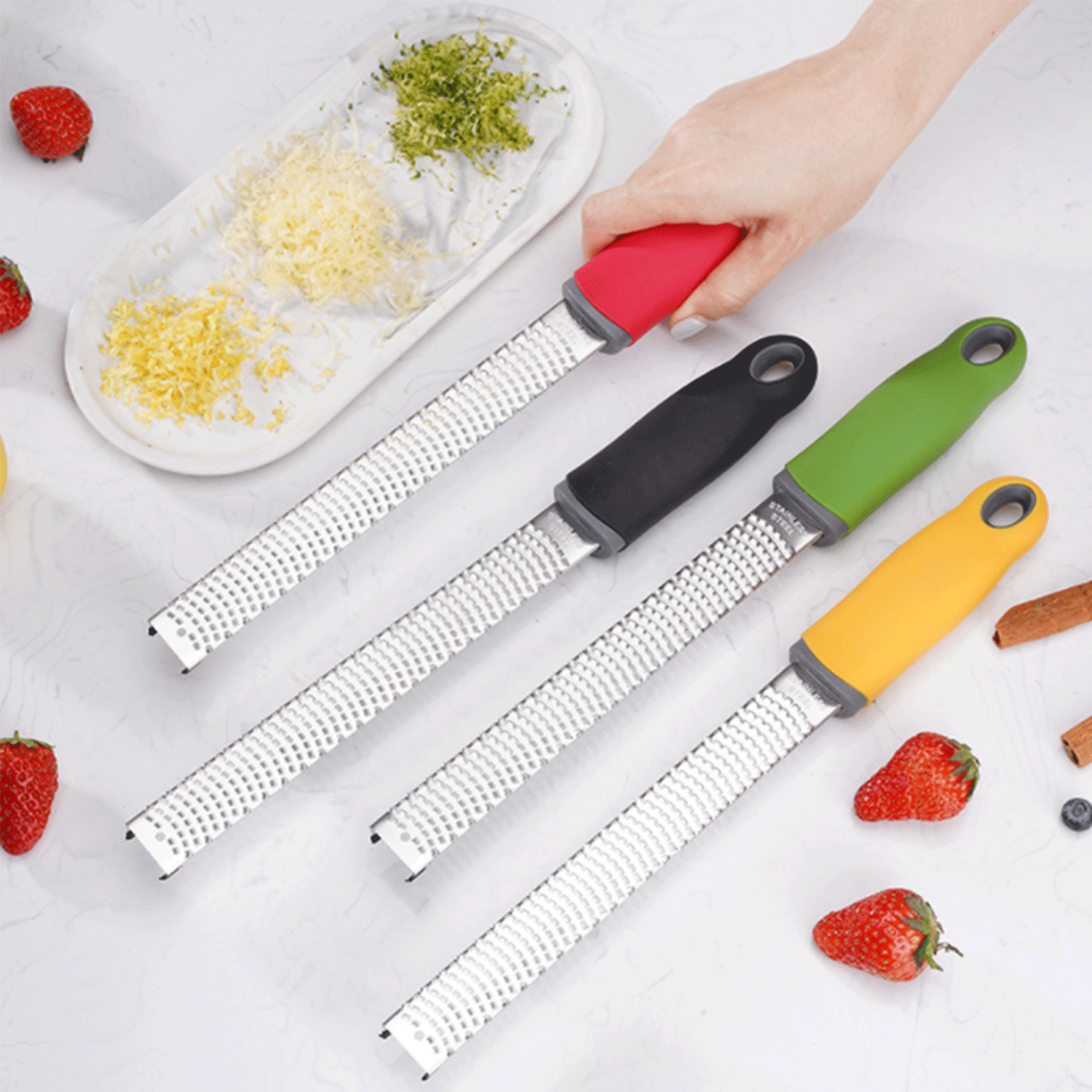 Stainless Steel Kitchen Tools Ginger Nutmeg Zester Grater 4