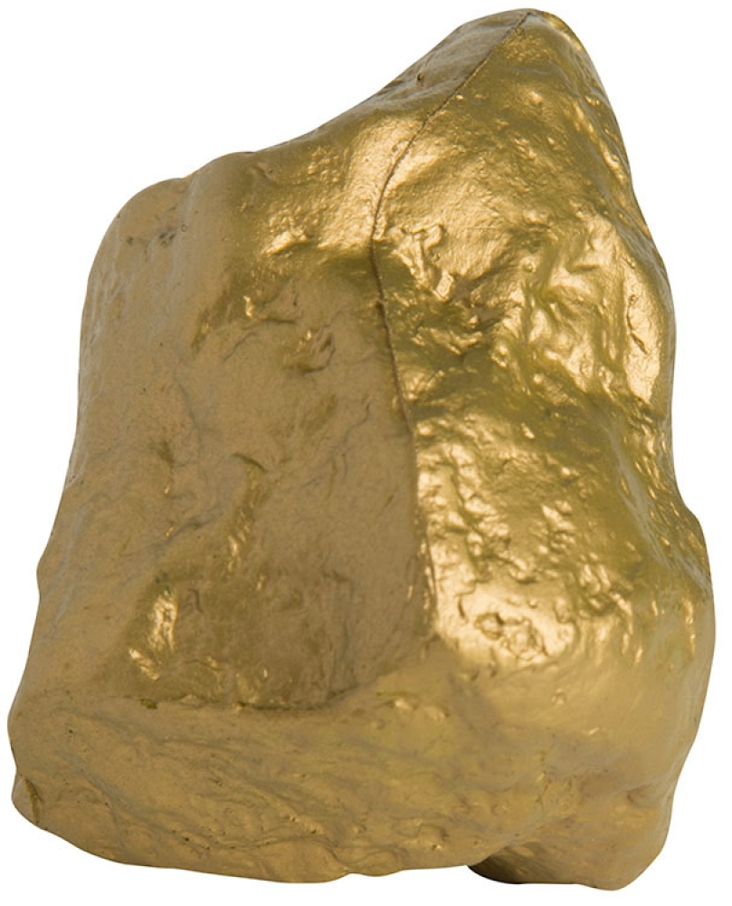 Rock (Gold) Stress Reliever 1
