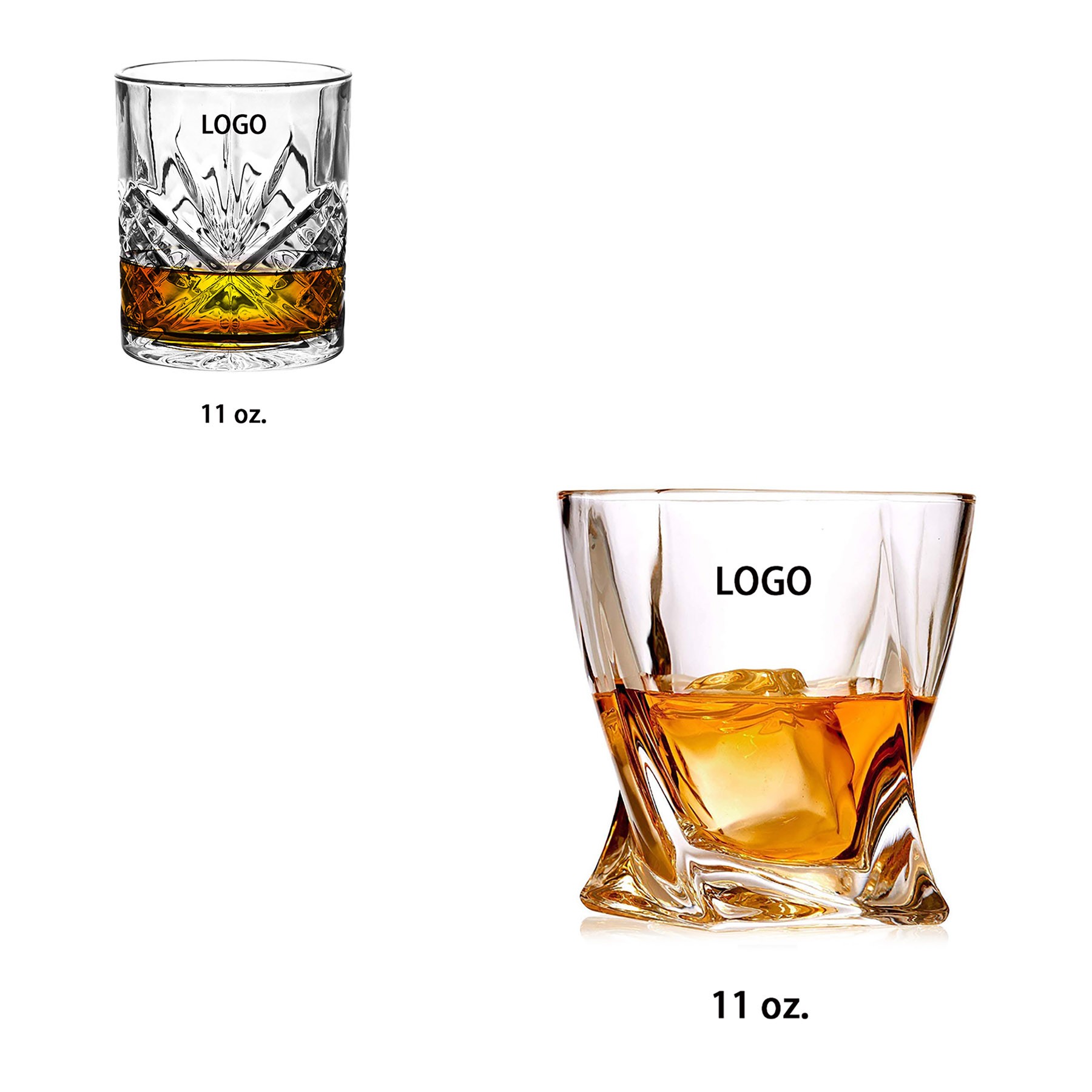 11 Oz. Old Fashioned Whiskey Glass 1