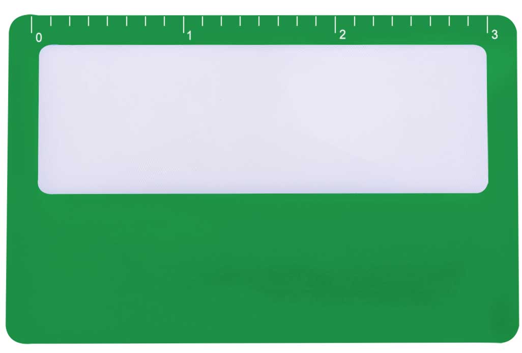 Credit card size paper thin magnifier 7