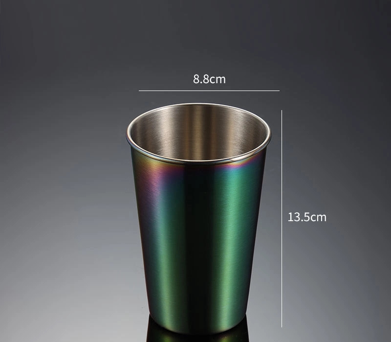 16 Oz Reusable Rainbow Stainless Steel Cup 2