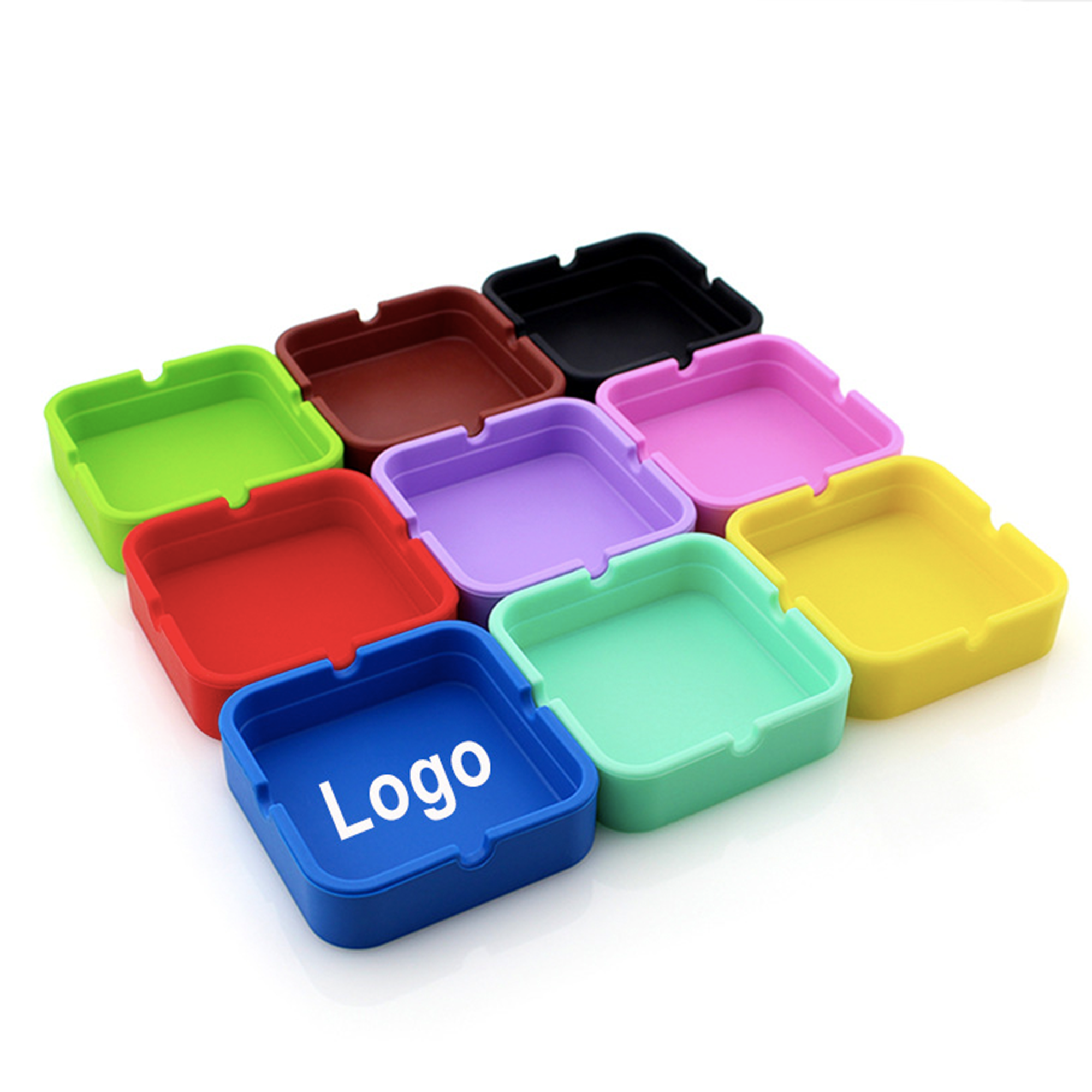 Advertising Multicolor Silicone Ashtray 100pcs