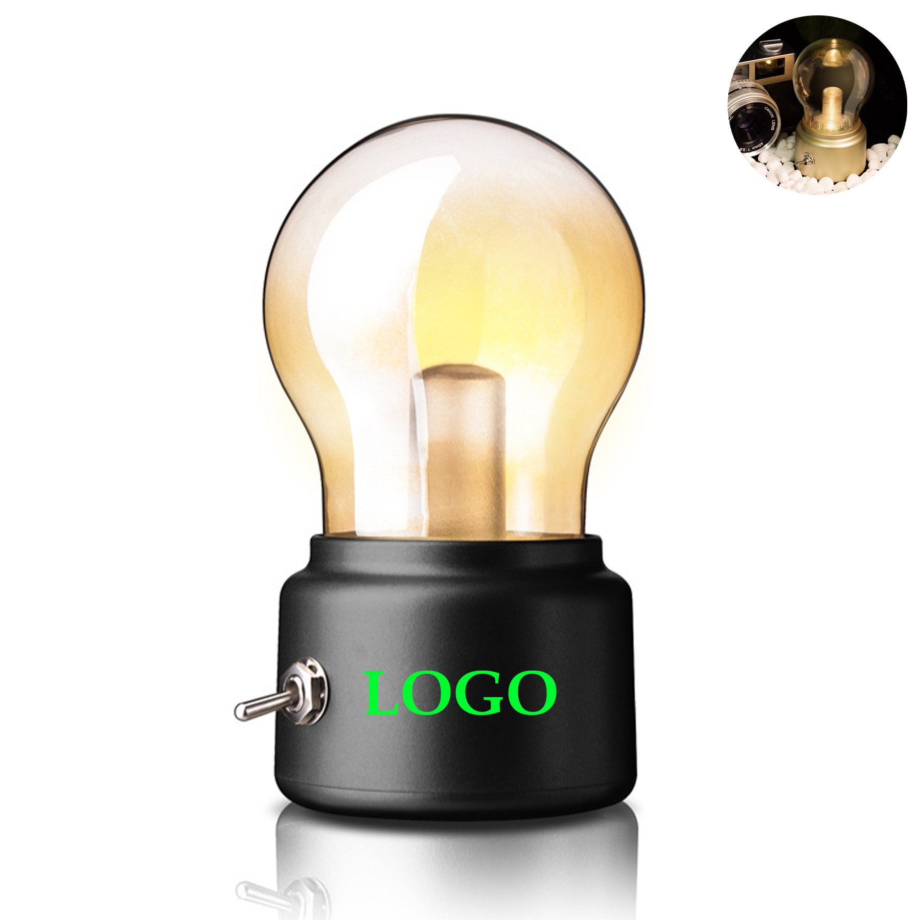 Bulb Shaped Night Light for Bedside