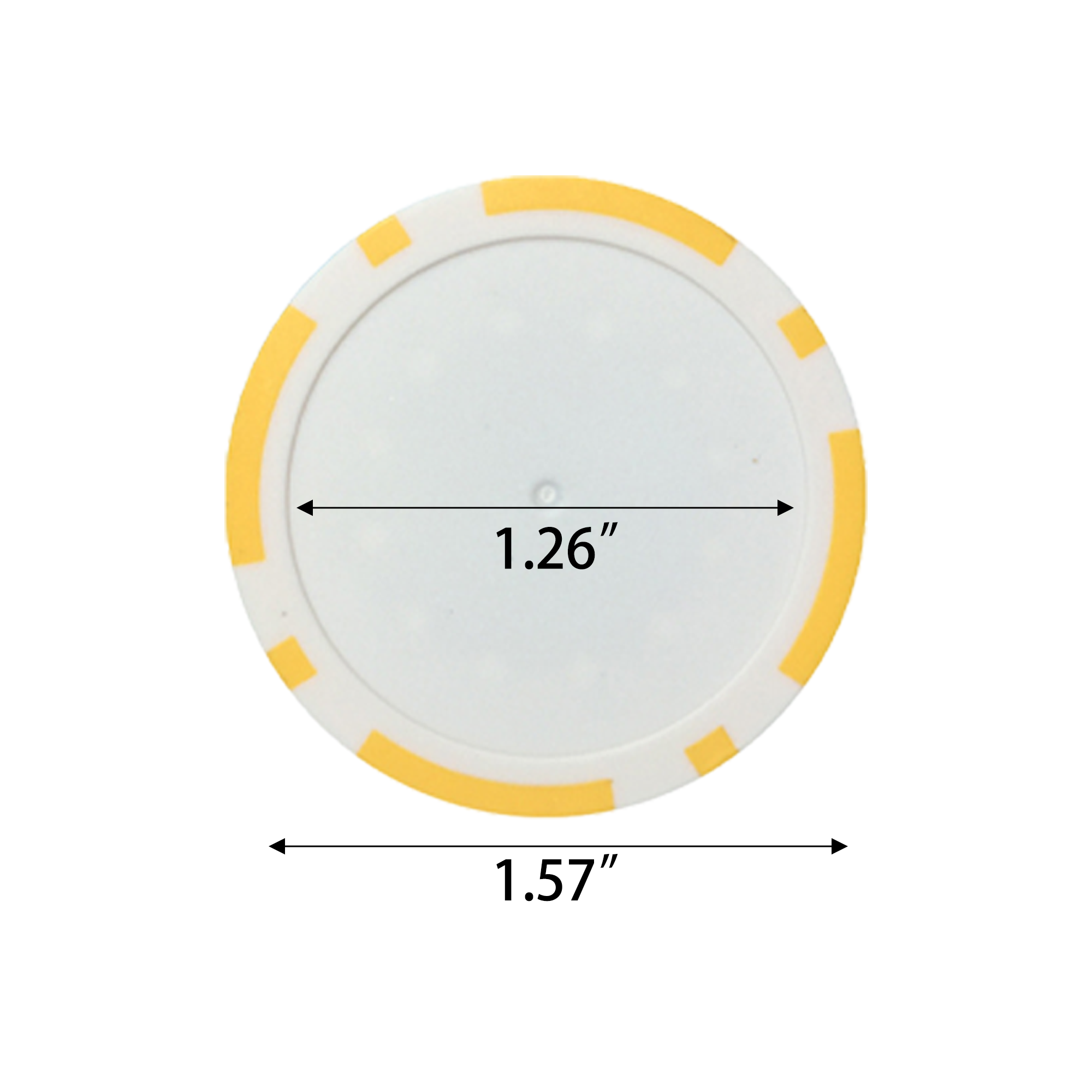 Blank Striped Poker Chip MOQ 50 3