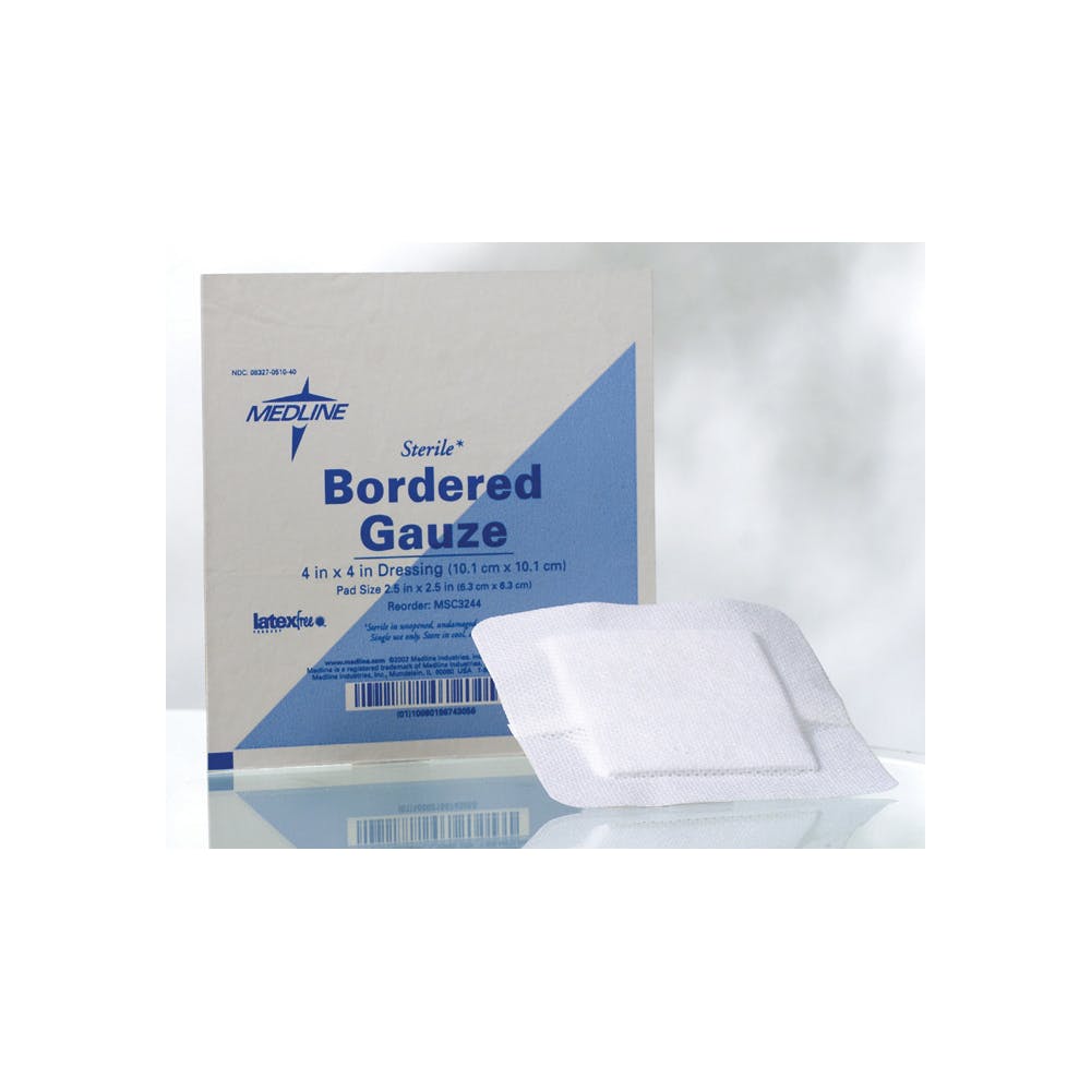 Bordered Gauze Pads - Sterile 4" x 4" 15 Pack 1