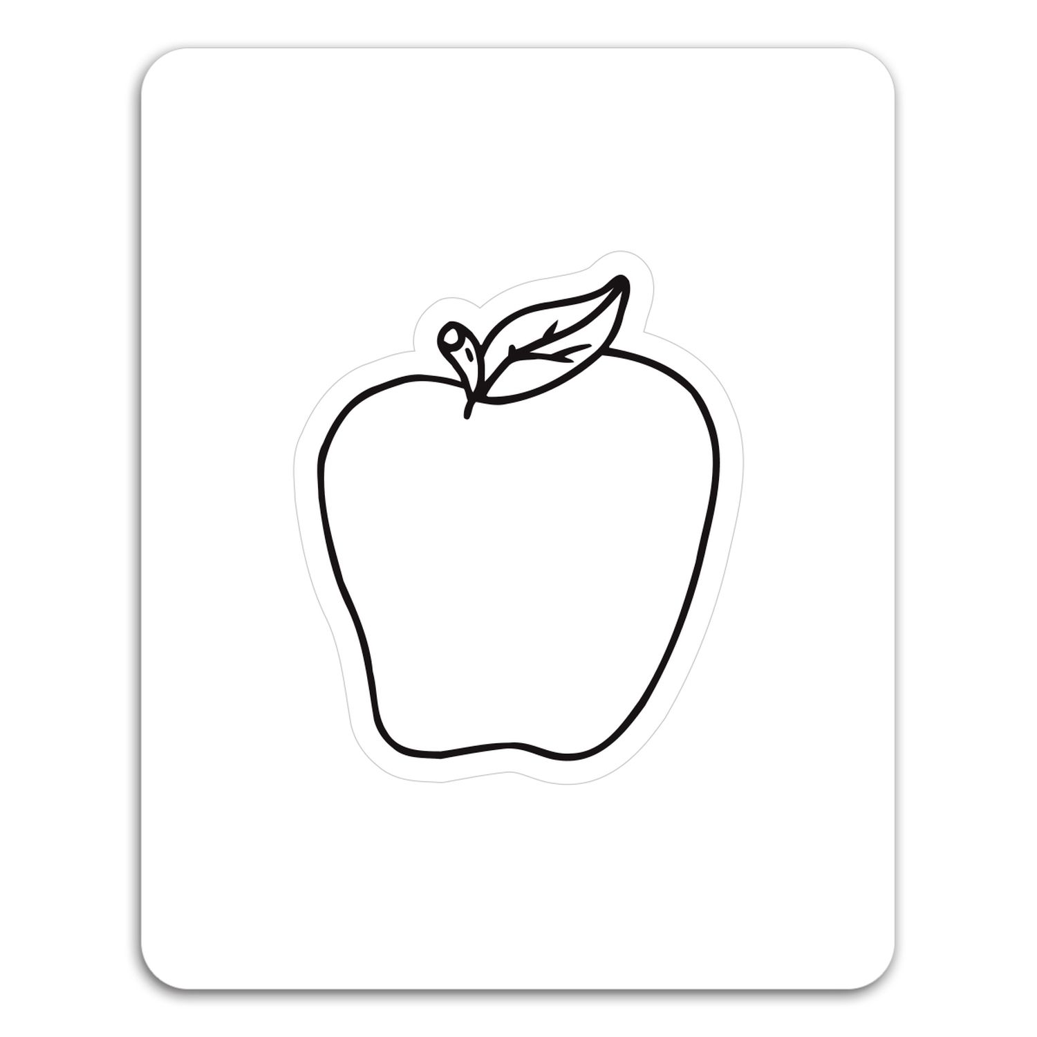 Apple Punch Out Picture Frame Magnet 2