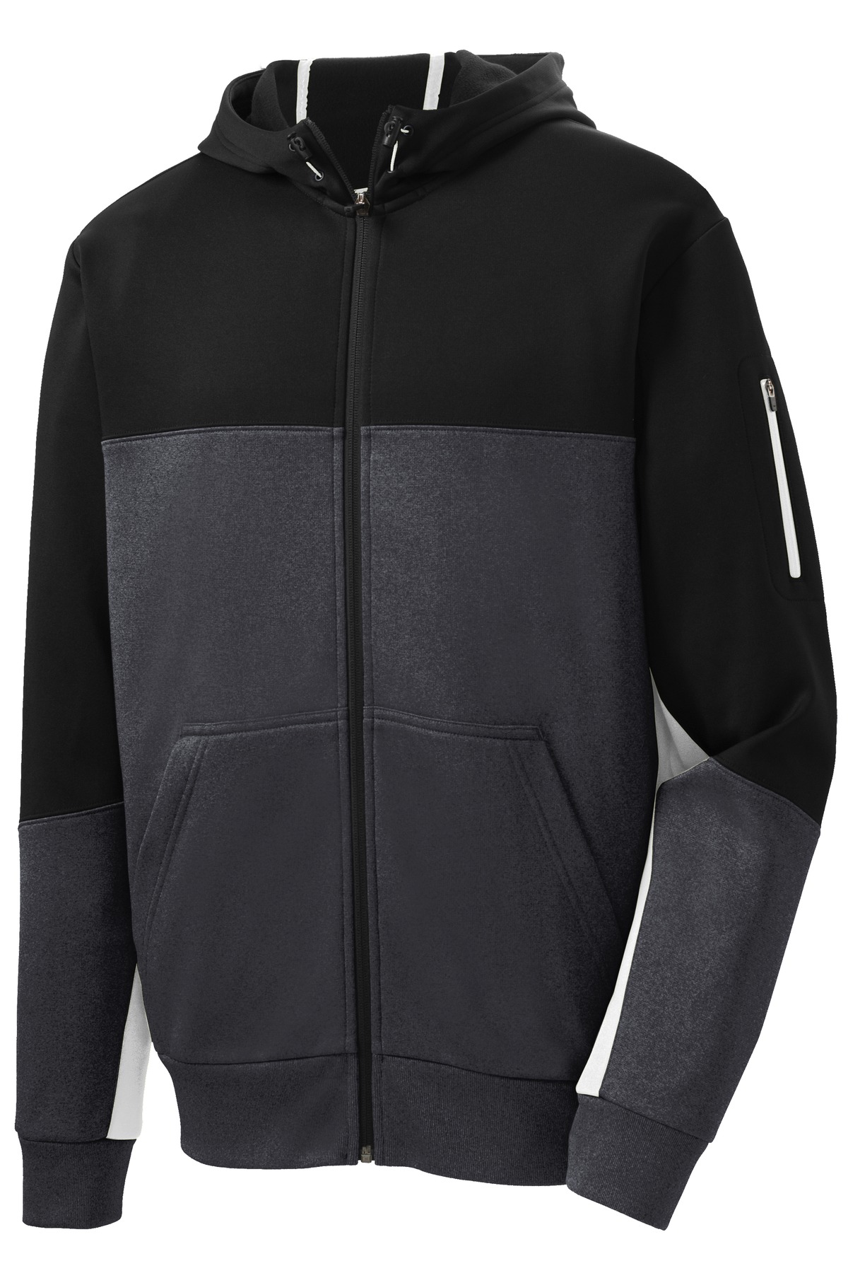 Sport-Tek Tech Fleece Colorblock Full-Zip Hooded Jacket. ST245 16