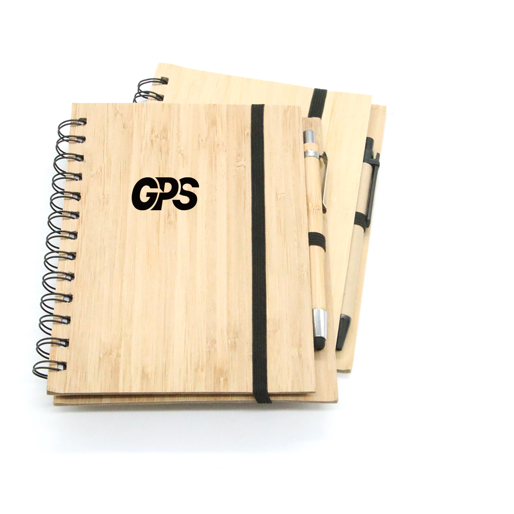 Bamboo cover notebook set 2