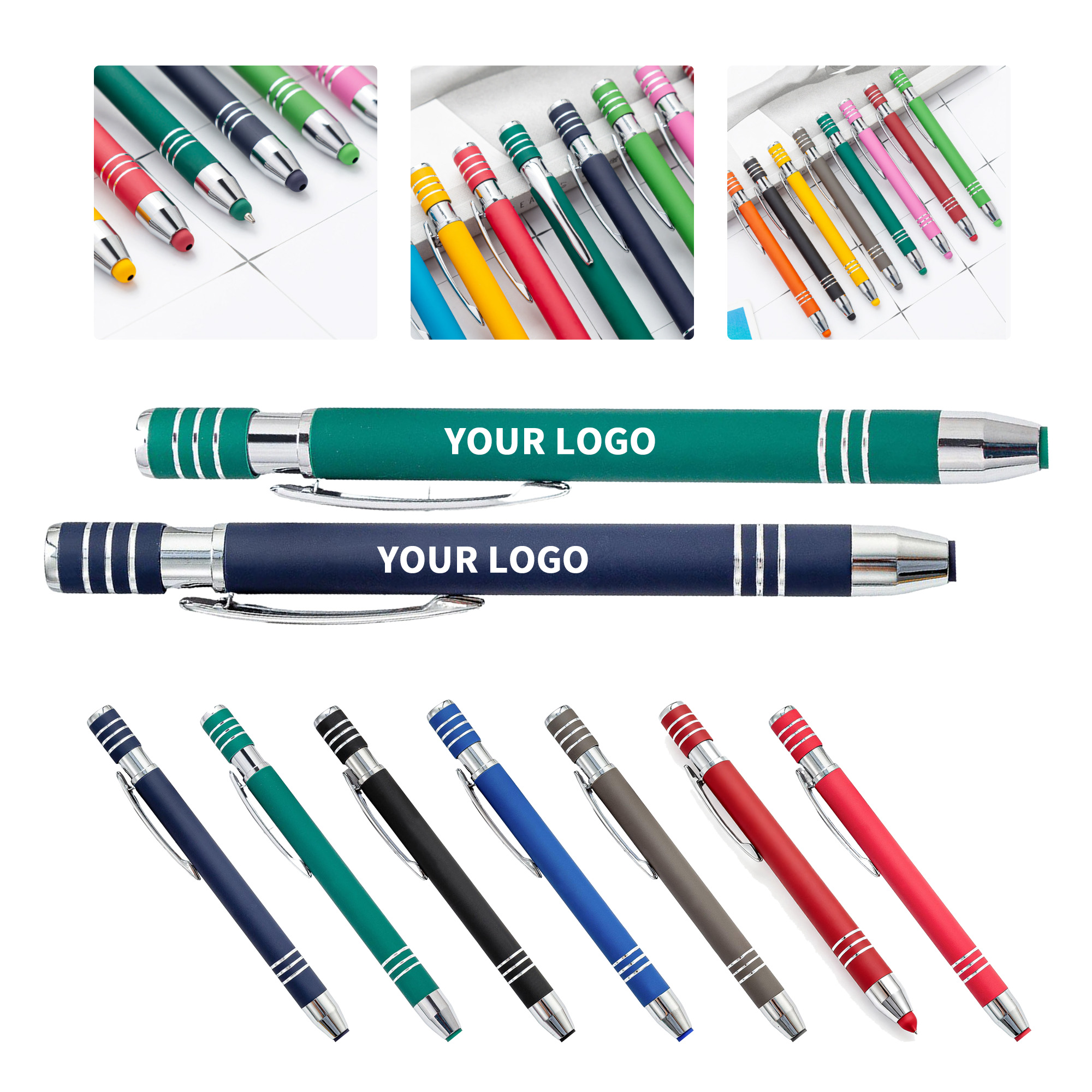 Click Action Ballpoint Writing Instrument With Stylus Tip 10