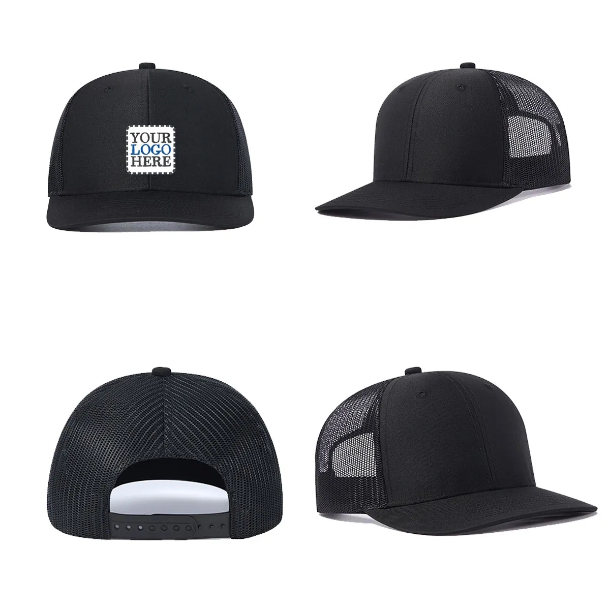 Mesh Baseball Cap Plain Trucker Hat 3