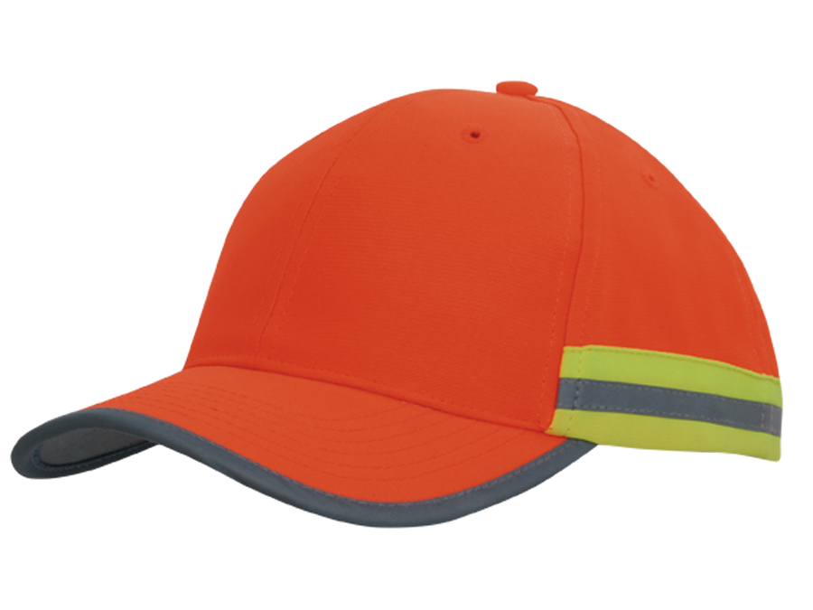 Hi Vis Cap with Reflective Tape 2