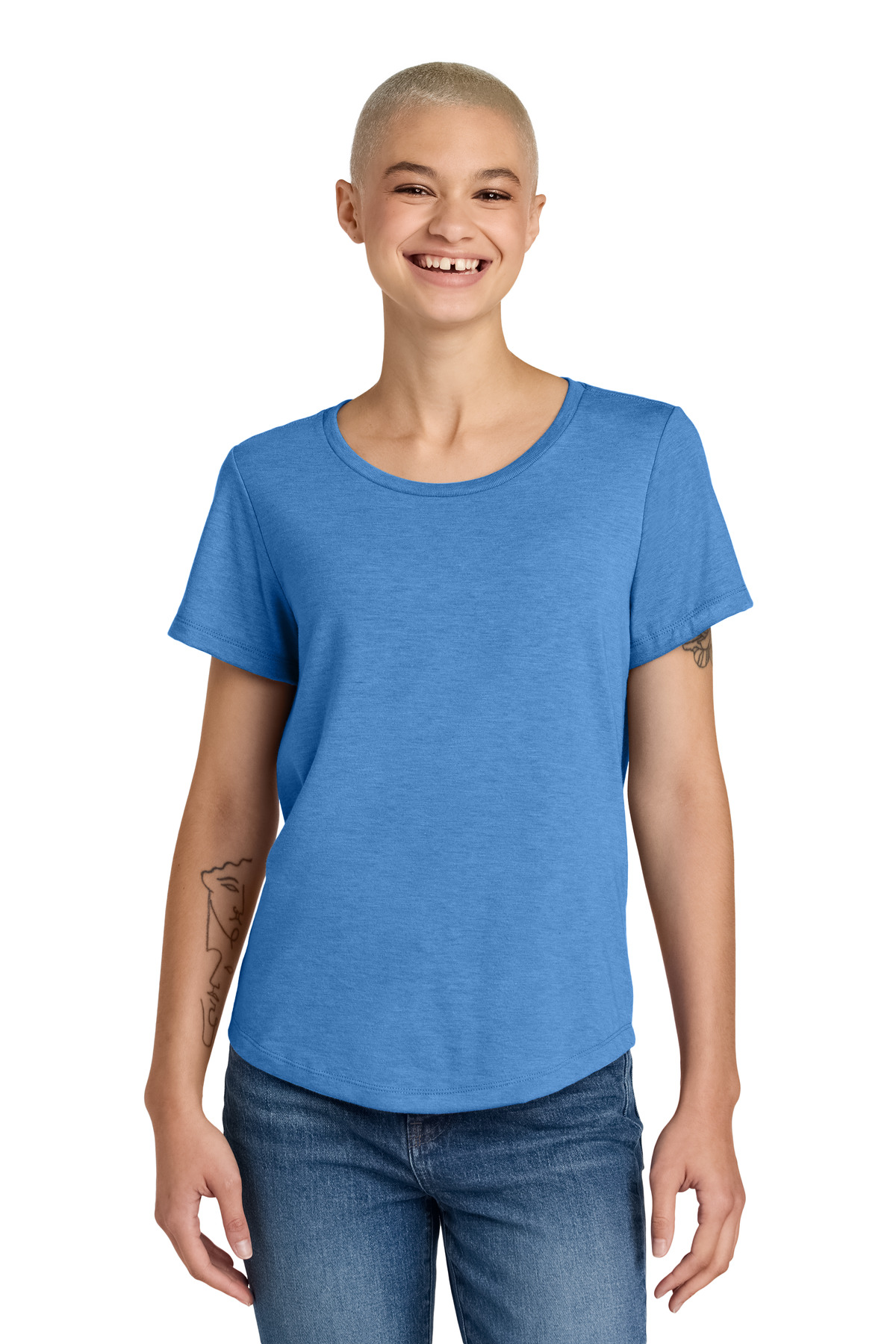 Allmade Women's Relaxed Tri-Blend Scoop Neck Tee AL2015 42