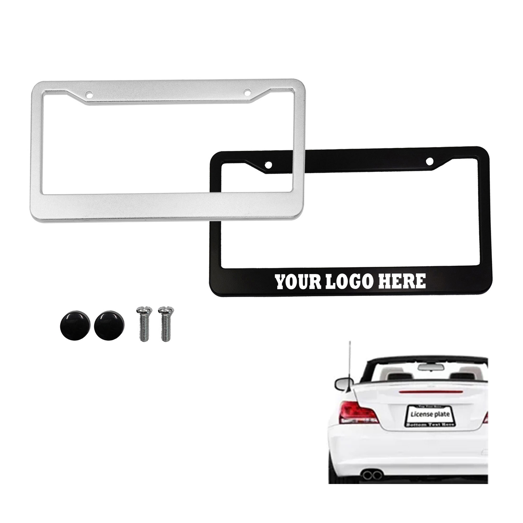 Aluminum Alloy License Plate Frame 2