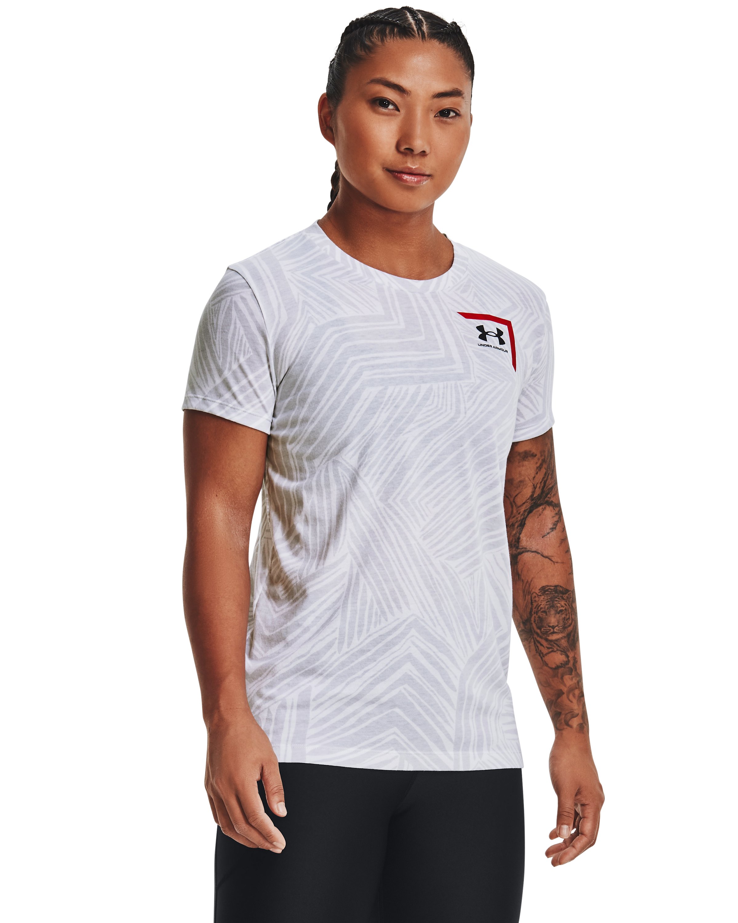 Women's UA Printed Short Sleeve  1