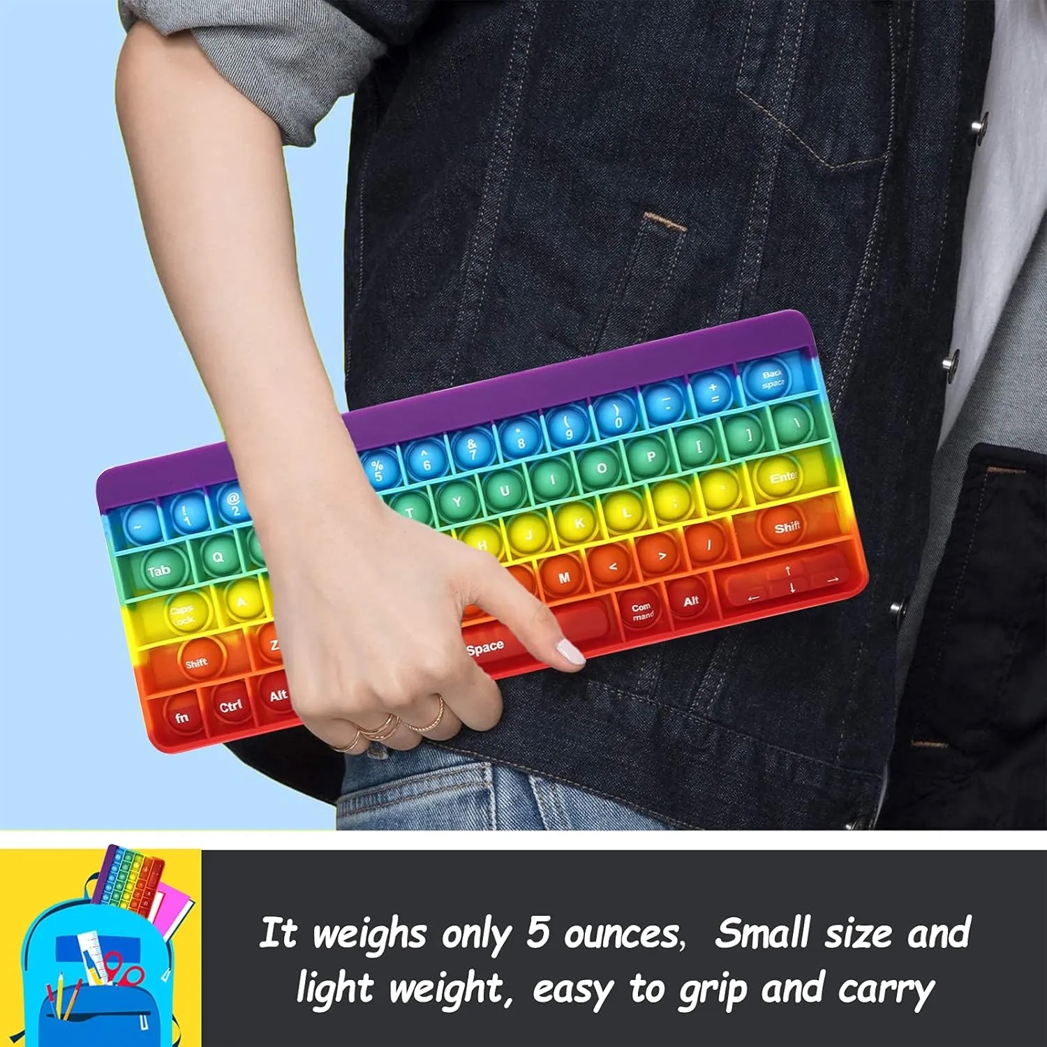 Silicone Keyboard Pop Fidget Toys 8