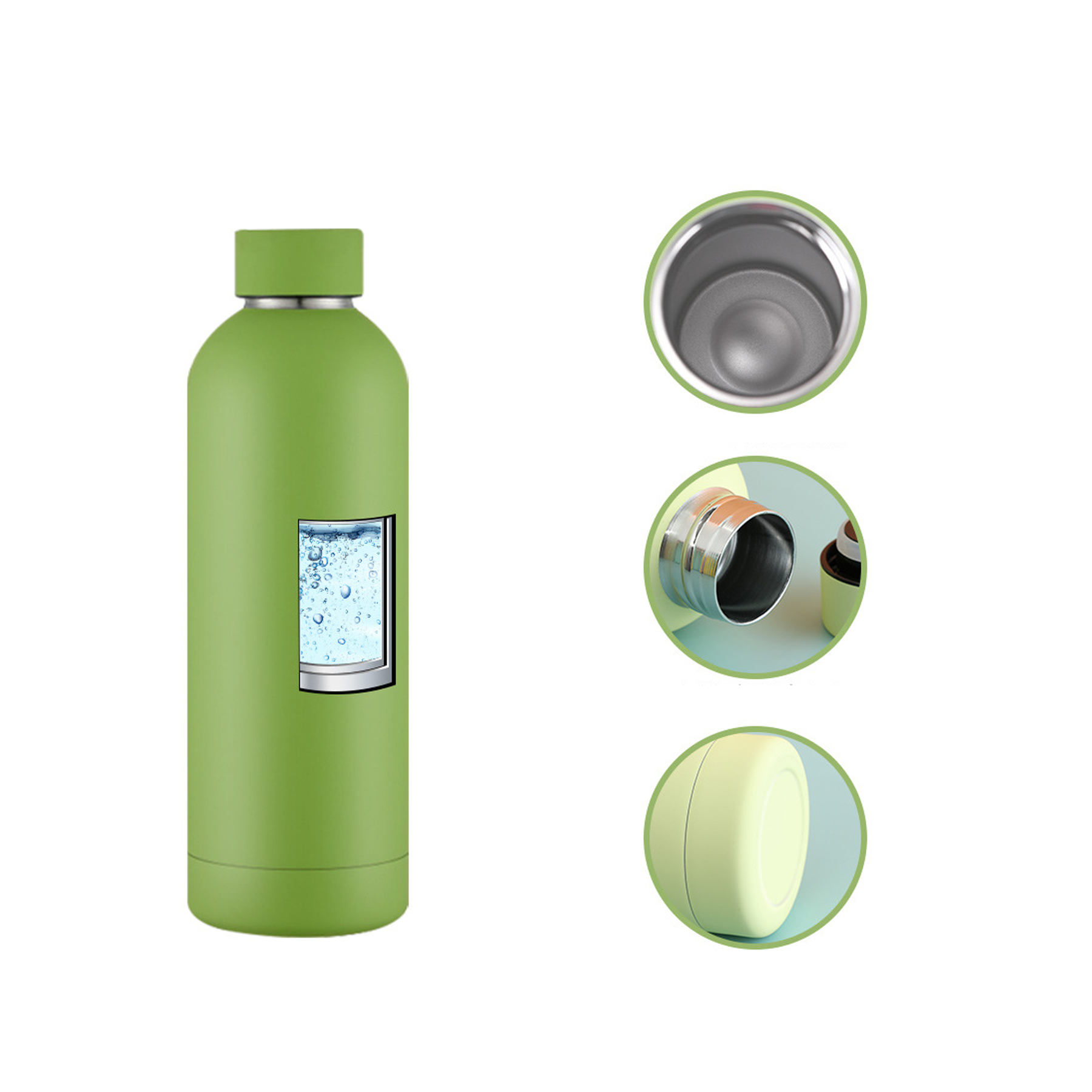 16oz Stainless Steel Sports Bottle with Small Mouth 2