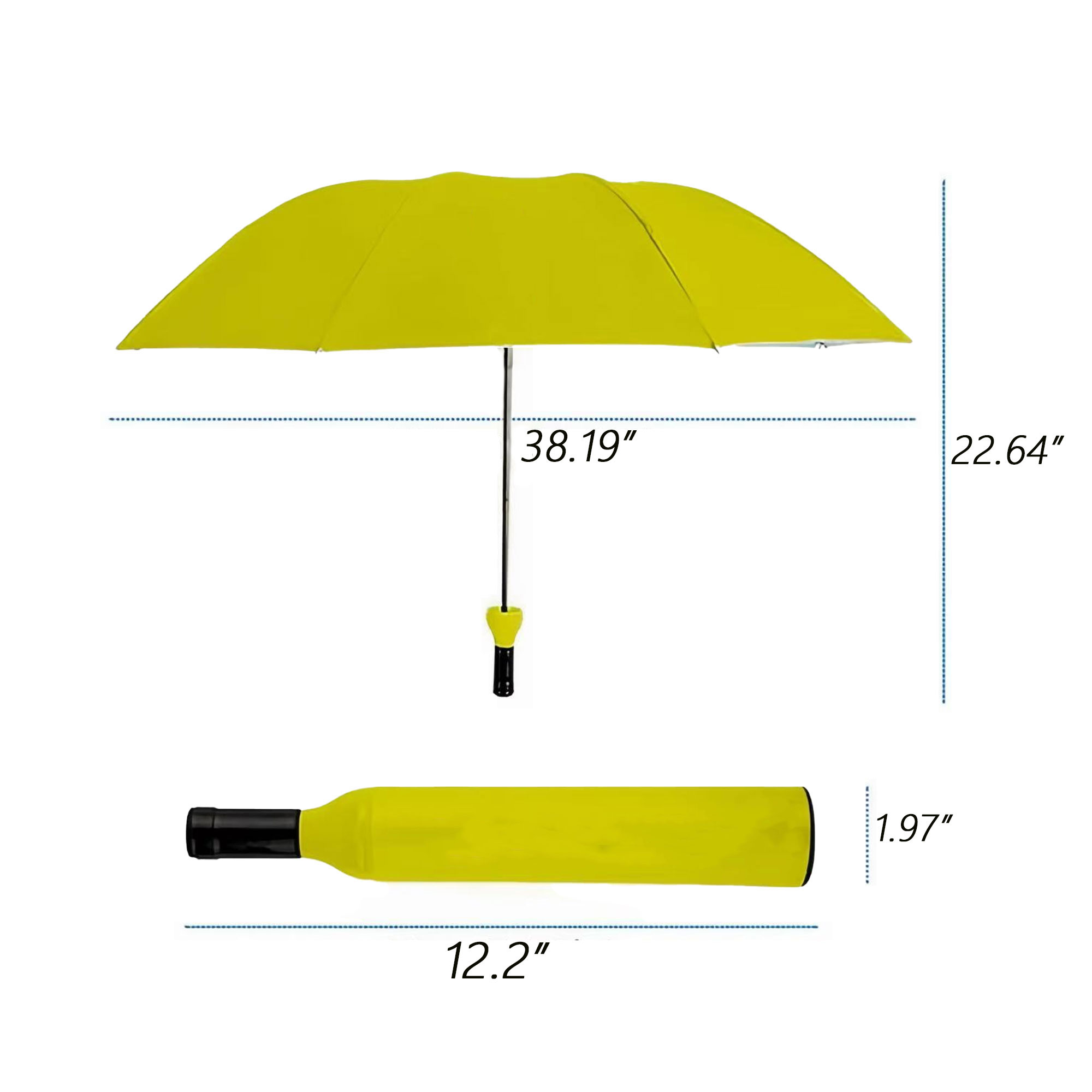 Wine Bottle Folding Umbrella 1