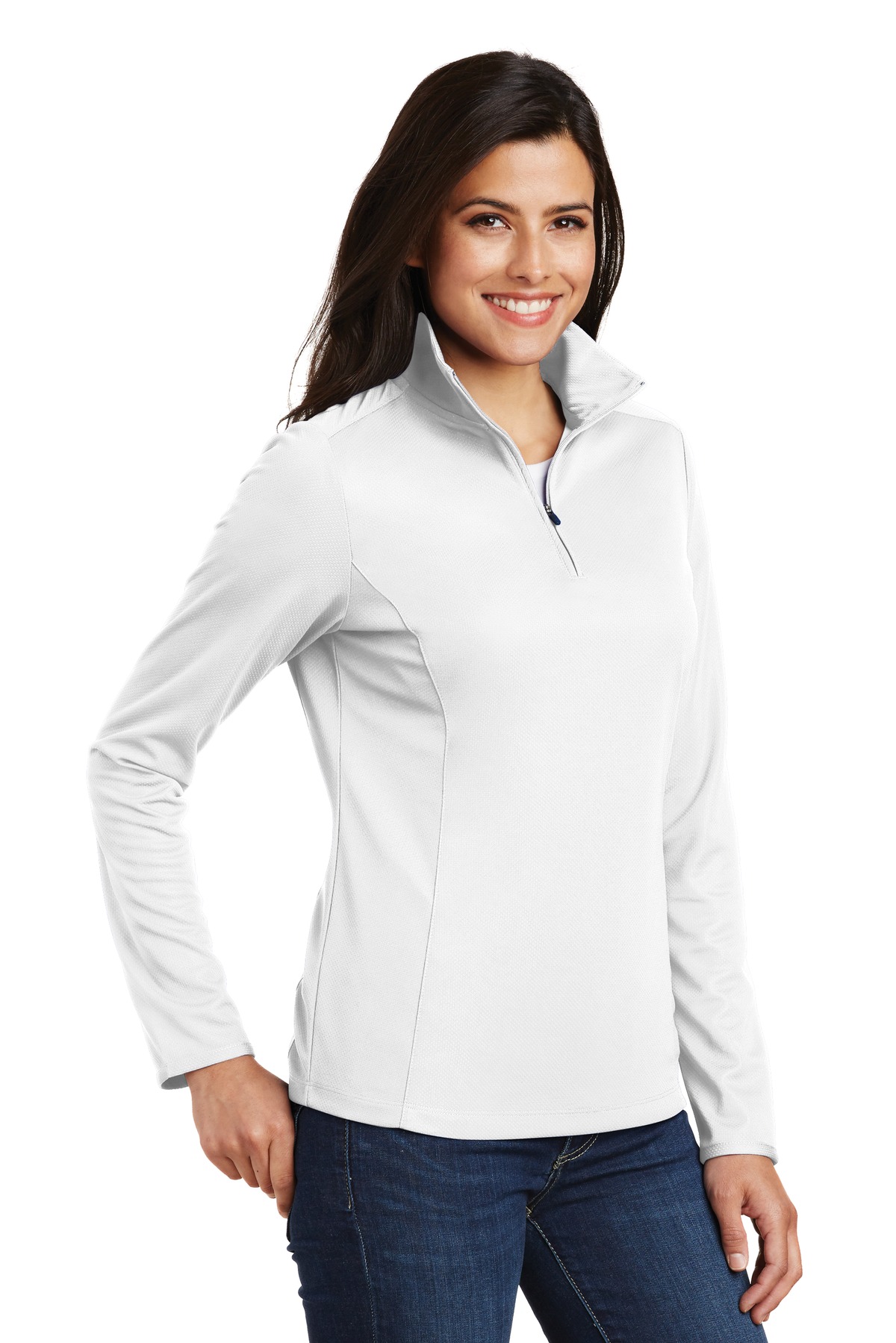 Port Authority® Women's Pinpoint Mesh 1/2-Zip 35