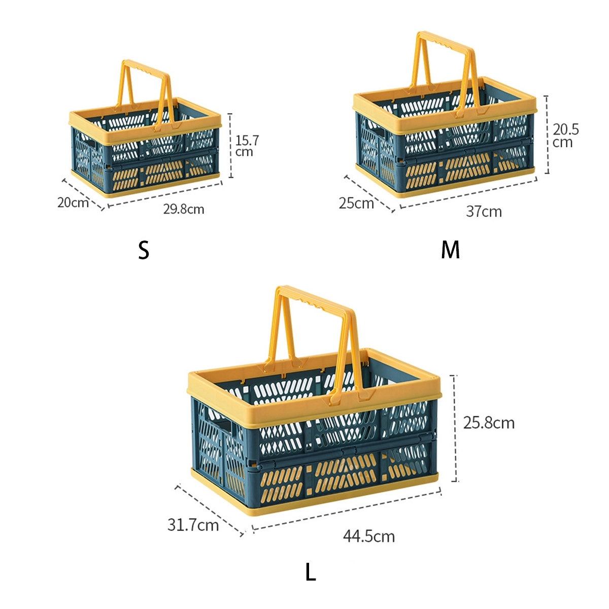 Collapsible Plastic Grocery Shopping Baskets 5