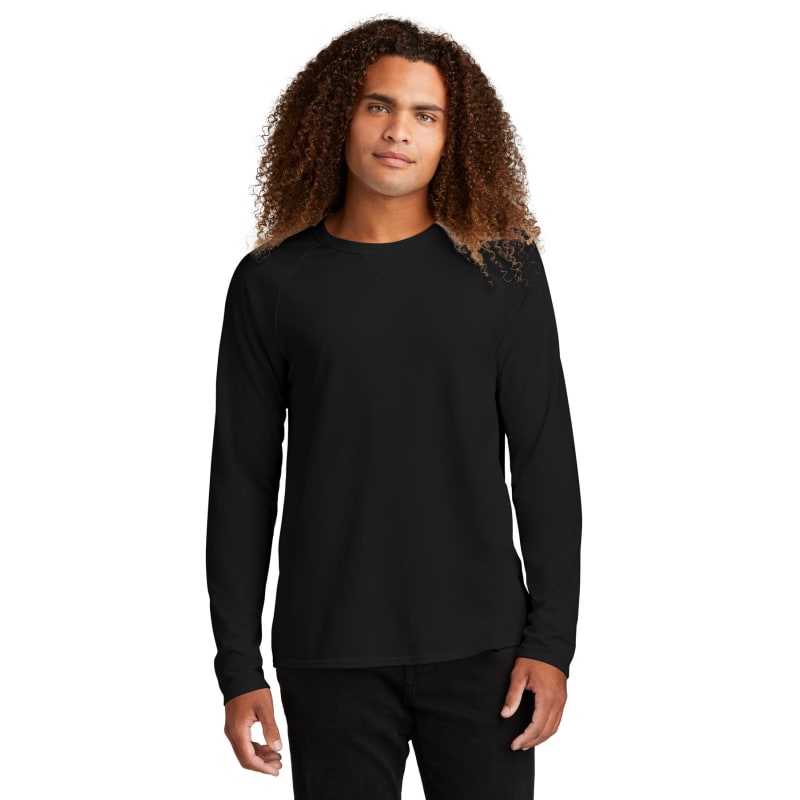 District Featherweight French Terry Long Sleeve Crewneck, custom hoodie or sweatshirt with logo imprint 6