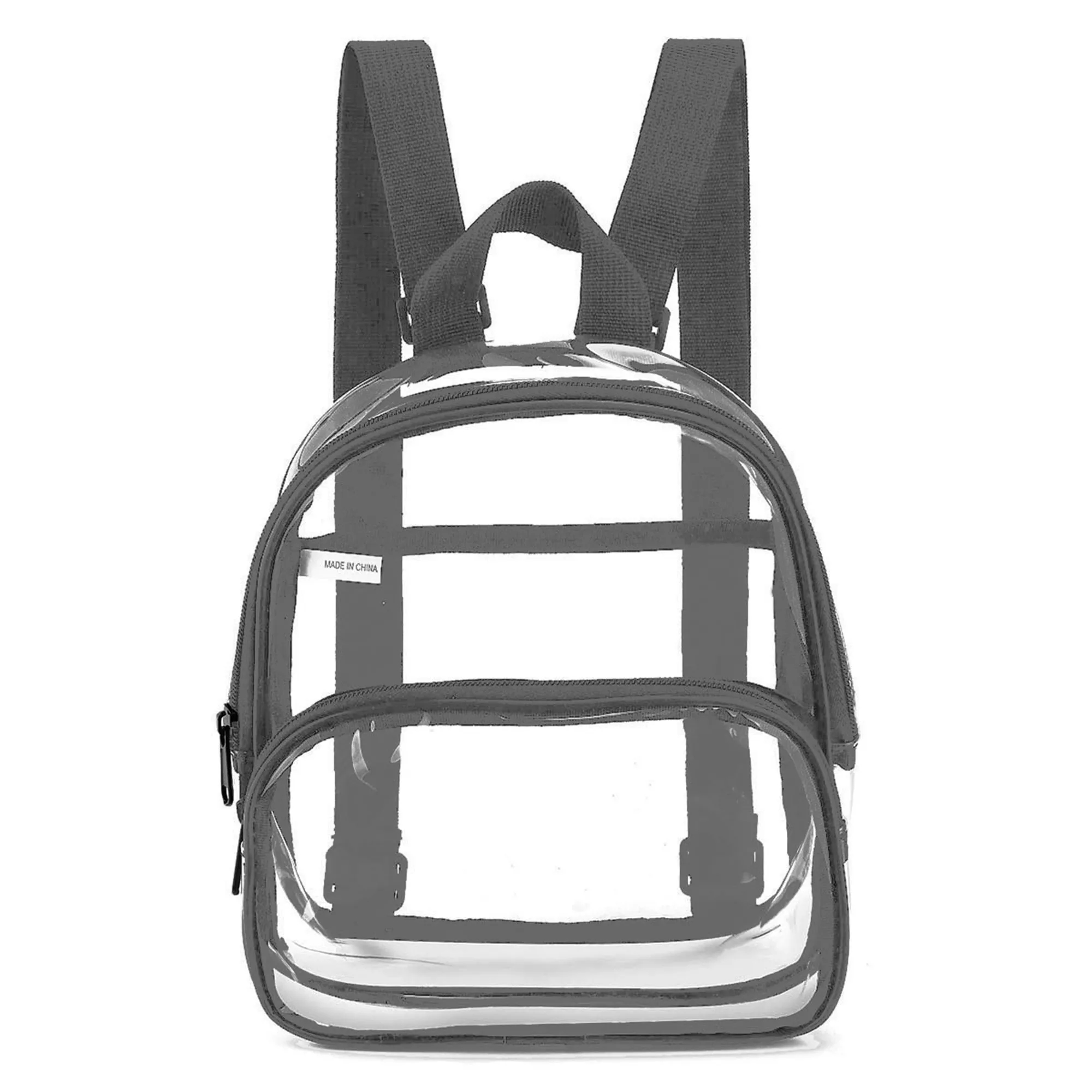 MOQ 30 Transparent Backpack 40 Wire PVC Commuter Leisure 2