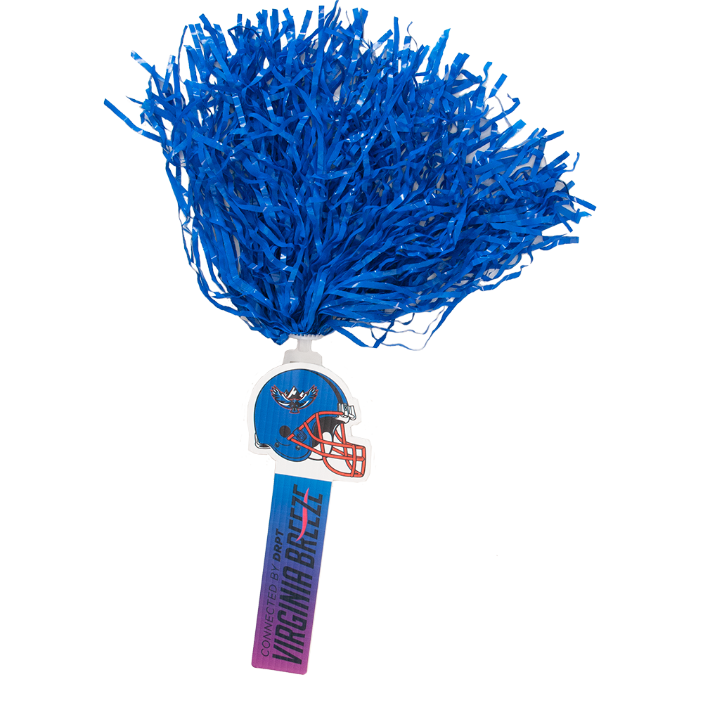 2" x 10.75" Spirit Stick, Plastic Streamers 22