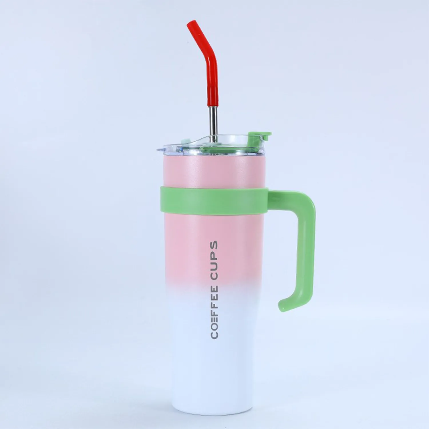 40 Oz Insulated Stainless Steel Cup With Straw 4