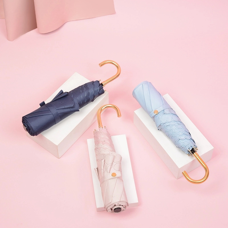 Custom Travel Folding Umbrella for Rain & Sun Protection 6