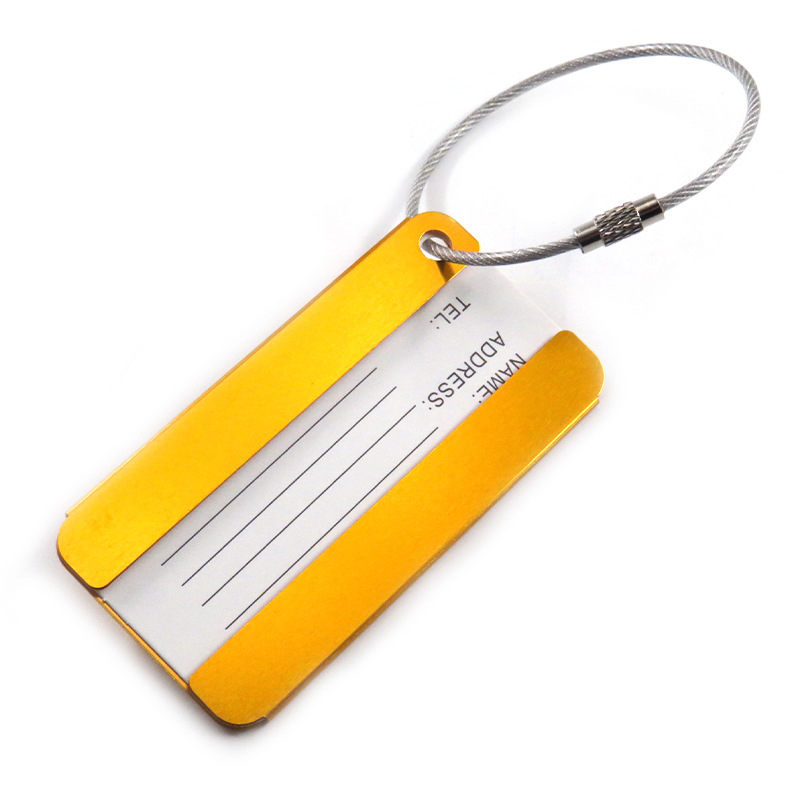 Aluminium Alloy Luggage Tag W/ Keyring 14