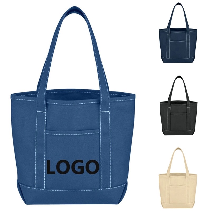 Aesthetic Tote Bag with Outer Pocket 1