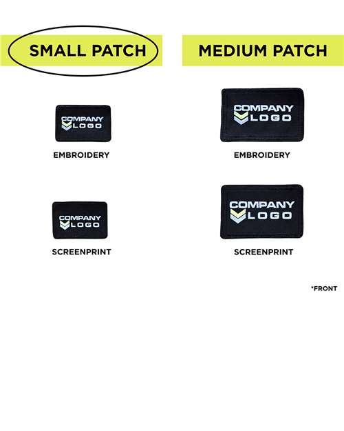 Small Blank Black Patch - Qty 10 - SPBK10 7